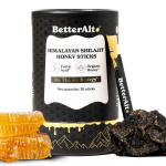 BetterAlt puhtad Himaalaja Shilajiti/Shilajeeti meepulgad 75%+ fulvohappe ja 85+ mikroelemendiga | Orgaaniline Shilajit loodusliku meega | Puhtad O