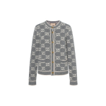 GUCCI Gg Villane Boucle Jacquard Kampsun 'Hall/Kreemikas' 713300-XKCNA-1130 XS gray