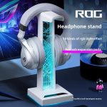 Kohandatud Sobib ROG Prism K&otilde;rvaklappide Hoidikule RGB &Uuml;mbritsev Valgus Helendav Integreeritud USB Laiendusdokk K&otilde;rvaklappide Hoidik M&auml;ngimiseks valge