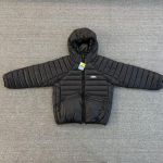 Corteiz Devil Island Klassikaline L&uuml;hike Lahtine Raglaanvarrukaga Kerge Puuvillane Puhverjakk Streetwear Kapuutsiga &Uuml;ler&otilde;ivas Medium must