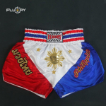 Muay Thai l&uuml;hikesed p&uuml;ksid Mehed Naised Lapsed V&otilde;itlusalade Treening Poks Kickpoks V&otilde;itlusvarustus Siidkangas XXXL red