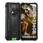 OUKITEL G1 Tugev Telefon Roheline 6,52 Tolli 10600 mAh Suur Aku Kaamera 48 MP (24+256 GB) Kahe SIM-kaardi pesa, NFC