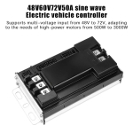 48V 60V 72V 50A siinuslaine elektriratta kontroller Universaalne harjadeta mootori vaikne ajam E-t&otilde;ukerattale Mootorrattale one size