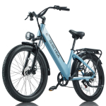 Burchda AZ26 Elektrijalgratas 500W Mootor 26 Rehiga Linnakommuuter Elektrijalgratas 48V 20Ah Kahekordsed KettaPidurid 7 K&auml;iku Maksimaalne L&auml;bis&otilde;it 100km sinine