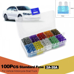 100 tk. Auto standardse teraga kaitsmed 2A 3A 5A 7,5A 10A 15A 20A 25A 30A 35A s&otilde;idukitele 100 pcs