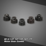 ZD Racing M1.0 13T 14T 15T 16T 17T metallist hammasratas mootori k&auml;ik 1/8 RC Buggy jaoks must