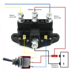 Relee vintsi mootori tagurdamise solenoidl&uuml;liti 12 V
