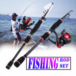 &Otilde;ngeritv teleskoop- ja spinningurull Merevee magevee r&auml;ndp&uuml;&uuml;gitarvete komplekt 1.8m &AK200