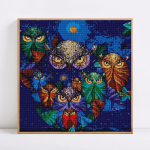 Teemanttikandid t&auml;isekraaniga loomad Mosaiik Teemant &ouml;&ouml;kull Teemantmaal 30x30