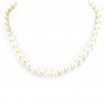 Les Tr&eacute;sors De Lily [L1624] &ndash; Ecru 'Perla' kaelakee (8 mm) beež