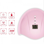 12 LED-iga LED k&uuml;&uuml;nekuivati UV-lamp Valgus K&uuml;&uuml;negeel USB Manik&uuml;&uuml;ri Geellakk K&uuml;&uuml;nemaali T&ouml;&ouml;riistad Manik&uuml;&uuml;ri Masin roosa