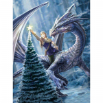 T&auml;ielik 5D isetehtud teemantmaaling Dragon Knight teemanttikandid ristpistes kodukaunistusega k&auml;sitsi valmistatud kingitus 25x30cm