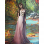 Teemantmaal Pildip&auml;rlistamine Helmet&ouml;&ouml;d Teemanttikandid N&auml;put&ouml;&ouml; Teemantmosaiik 20X30CM