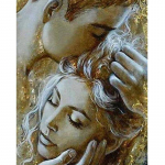 5D isetehtud teemantmaal Kallistav paar Teemanttikandid Ristpistes Kodukaunistus K&auml;sitsi valmistatud kingitused Round 20x30cm