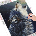 5D Teemantmaal Hunt T&auml;isruudukujuline &uuml;mmargune K&auml;sitsi valmistatud Kingitus Teemanttikandid Loom Mosaiik Lumi N&auml;put&ouml;&ouml; Kodukaunistus Full Round (20X30CM)