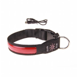 Lemmiklooma helendav turvakaelus USB-laadimisega LED-kaotsiminekuvastased reguleeritavad aku mahutavusega kaelarihmad L