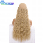 S&uuml;nteetilised sirged juuksepikendused ilma klambrita naturaalses varjatud salajases valejuukset&uuml;kis kiud s&uuml;nteetilised lainelised juuksed