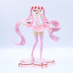 T&uuml;druk PVC Tegelaskuju Mudel M&auml;nguasi T&uuml;druku S&uuml;nnip&auml;evakingitus Kodu Kaunistus 17cm Jaapani Anime Must Riietus Fuksia Sakura Sakura Liigutatav Nukk M&auml;nguasi