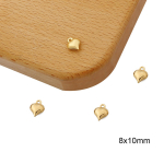 5 tk kullav&auml;rvi vask virsiku s&uuml;damega kaelakee ripats DIY v&otilde;lu vanaaegsete minitarvikute pistik 8x10mm