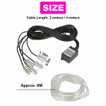 6M RGB LED autoatmosf&auml;&auml;rivalgusti sisemuse &uuml;mbritseva valguse riba telefonirakenduse juhtimine 6M