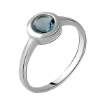 H&otilde;bes&otilde;rmus London Blue topaasiga 0,631 ct (1194935) 1,92 gr. 925 n&auml;idist 17.5 sinine