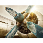 5D isetehtud teemant t&auml;is&uuml;mmargune mosaiik hiiglaslik &otilde;hus&otilde;iduki propeller K&auml;sitsi valmistatud teemantmaaling ristpistes komplektid teemanttikandid mustrid Full Round 20x30CM