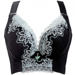 Push Up rinnahoidja Suures suuruses rinnahoidjad naistele 100 105 CD CUP kogutud seksikas pits aluspesu Traadita rinnahoidja lilleline &otilde;mblusteta bralette 48/110E must