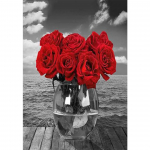 5D DIY Teemantmaaling Lillekividest Pilt Ristpistekomplekt T&auml;ielik teemanttikandid Roosmosaiik Pilt Kodukaunistus Full Round 20x30CM