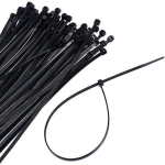 100/200/300 tk mustvalge iselukustuv kaabliside Kvaliteetne nailonist t&otilde;mblukuga traadi m&auml;hisrihm 200mm-300pcs