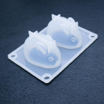 Vorm 3D lihav&otilde;ttej&auml;nku vorm k&otilde;rge elastsusega silikoonvaht magustoit tarretis k&uuml;psetuskommid &scaron;okolaadi j&auml;&auml;tis vormi k&ouml;&ouml;gi k&uuml;psetust&ouml;&ouml;riist valge