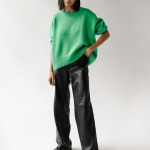 Korea s&uuml;gisene talvekampsun Naiste O-kaelusega kootud džemprid pikkade varrukatega avarad topid Naiste pullover, soojad naiste kampsunid L roheline