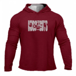 Muscleguysi uustulnukate s&uuml;gise kapuutsiga kampsun, mugav &otilde;huke moodne meeste s&auml;rk, pikk varrukas M must