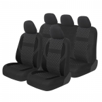 Mustad t&auml;iskomplektsed turvaistmekatted Universaalne esiosa kaitse Sobivad enamikule Suzuki Swift2006 autodele Opel Astra jaoks