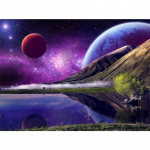 5D DIY Teemantmaaling T&auml;htedevaheline maastik Teemanttikandid T&auml;ismosaiigikomplektid Ristpistes Kodukaunistus K&auml;sitsi valmistatud kingitused Round 20x30cm