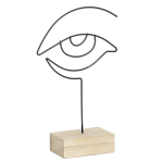 Les Tr&eacute;sors De Lily [A1664] &ndash; metallist puittraadist skulptuur  Arty  must beež (silma) - 21x8x5cm must