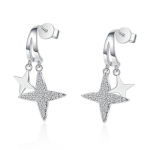 0,44 ct Moissanite 925 Sterling Silver Full Diamond Star Rippk&otilde;rvar&otilde;ngad Naiste Pulma Kvaliteetsed Ehted valge
