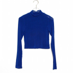 Kevadine pikkade varrukatega T-s&auml;rk K&otilde;rgelt veniv l&uuml;hike seksikas k&auml;rbitud naiste valge s&auml;rg Korea stiilis kontori vabaaja naiste s&auml;rgid 12989 One Size