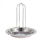 Kanahoidja resti r&ouml;stimisalus BBQ Rib Non Stick Carbon Steel jaoks One Size