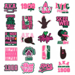 20 tk AKA Girl Pink seeria PVC kingav&otilde;lu kaunistus 20pcs