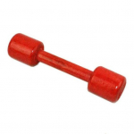 Ergonoomiline v&auml;ikelaste hantel, &uuml;mmargune kandiline pea, kompaktne laste j&otilde;utreening, puidust Square