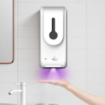 MOONNMaelove 1000ml automaatne induktsioondesinfitseeriv seebi alkoholipihusti puutevaba dosaator valge