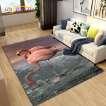 3D Nordic Creative Flamingo Bird Area vaip, vaipvaip elutoa magamistoa diivanile, k&ouml;&ouml;gi-vannitoa uksematt, libisemiskindel p&otilde;randamatt 40x60cm