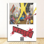 Juice Wrld Death Race for Love Kuum album R&auml;pp Hip Hop Muusika Staar Kunst L&otilde;uend Maalimine Plakat Sein Kodukaunistus Quadro Cuadros Ilma raamita 40*50cm
