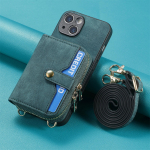 T&otilde;mblukuga Crossbody rahakoti&uuml;mbris iPhone 14 13 12 11/Samsung S23 S22 S21 S20 A14 A34 A54 A13 A23 A33 A53 A12 A32 A52 kaelapaela kaardihoidja nahast kate iphone 7 8 se 2020 pruun