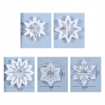 5tk/komplekt Lumehelbeehted Ripatsid Epoksiidvaigust vorm K&otilde;rvar&otilde;ngad Kaelakee V&otilde;tmehoidja Silikoonvorm DIY k&auml;sit&ouml;&ouml; J&otilde;uluvorm Ehete Valamise T&ouml;&ouml;riistad