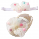 Beebit&uuml;druku v&otilde;rgul&otilde;ng Bowknot Printsessikingad v&auml;ikelaste pehme tallaga k&auml;imisjalatsite peapaela komplekt 13-L