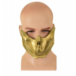 Mortal Kombat 11 SCORPION Cosplay mask, lateksist valmistatud k&otilde;rge kvaliteediga kollase v&auml;rvi Scorpion maskid Halloweeni Cosplay rekvisiidid