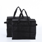 Korduvkasutatavad ostukotid toidukaupade jaoks, 2 pakk XL kokkupandav isoleeritud k&uuml;lmakott tugeva k&auml;epideme ja t&otilde;mblukuga toidu kohaletoimetamiseks, reisimiseks One Size