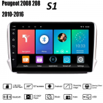 Autoraadio GPS-navigatsioonis&uuml;steem Peugeot 2008 208 2012-2018 2-Din Android WiFi auto multimeediumipleier Automaatne stereo FM raadio peaseade 2+32GB 1+16GB