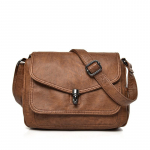 Ehtsast nahast k&auml;ekotid Crossbody Woman Messenger kotid pruun